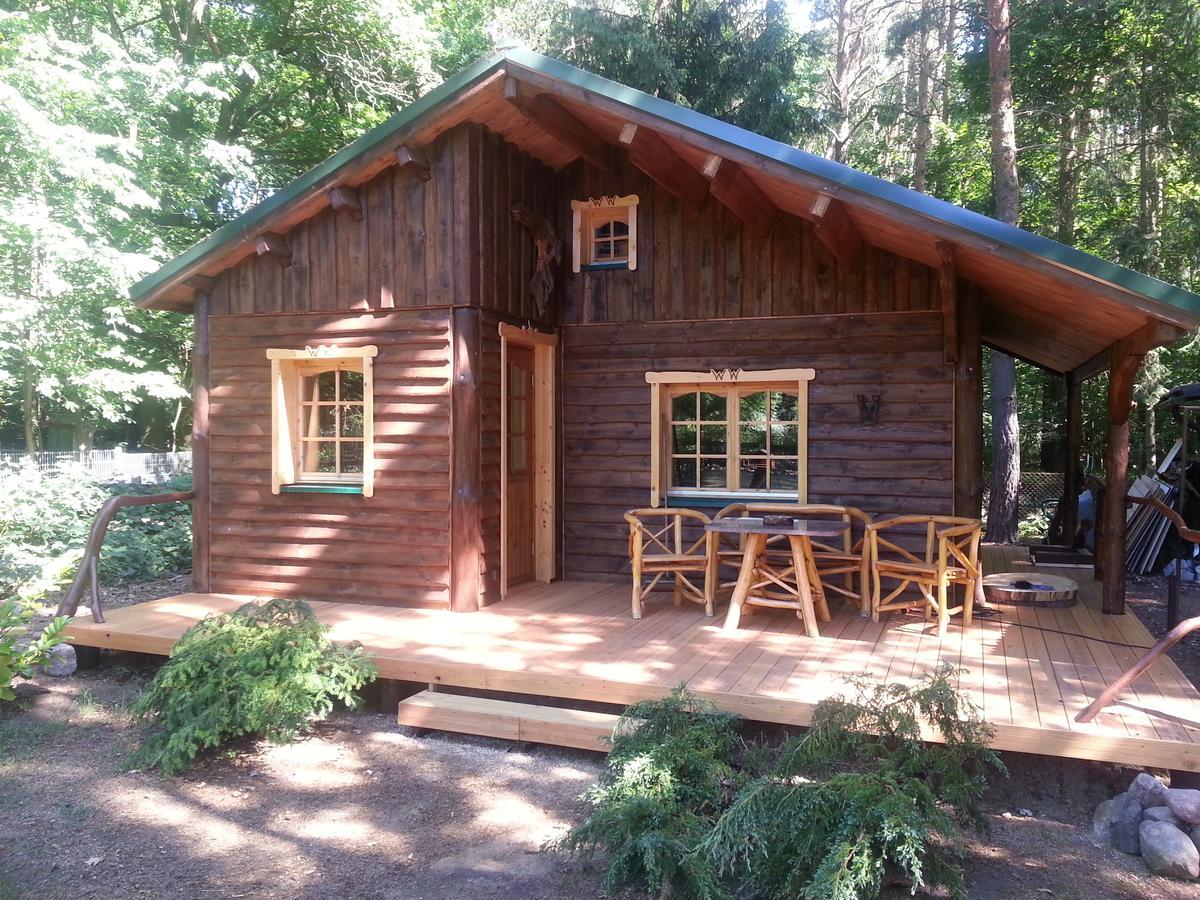 Holzhaus Waldwichtel am Wald und See Neuruppin Exterior foto